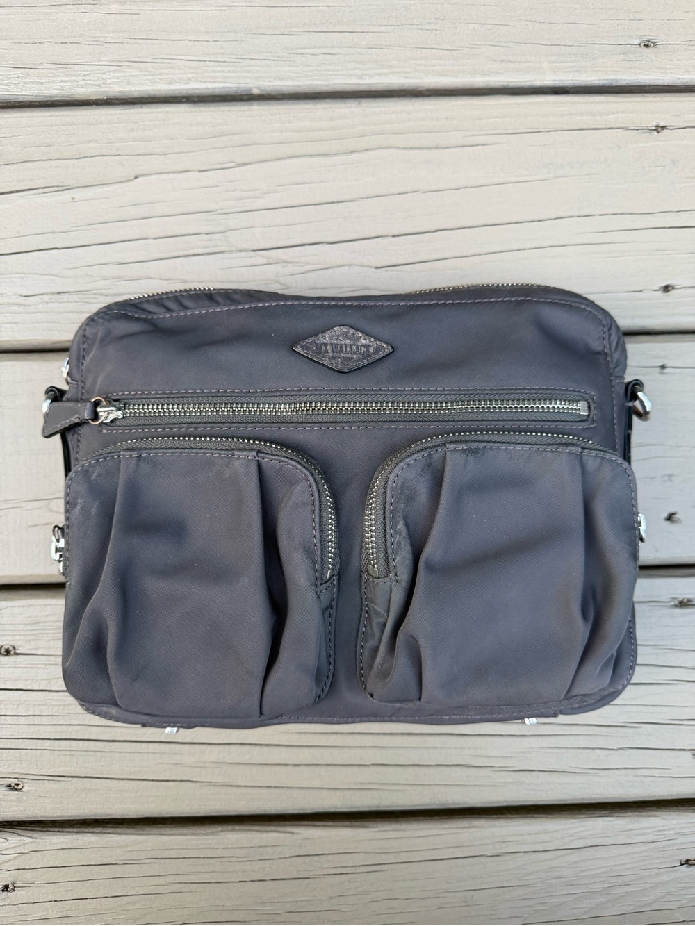 MZ Wallace Slate Gray Nylon Bag - no strap - Picture 2 of 15